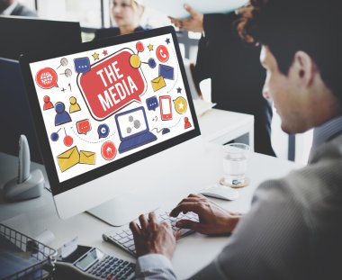bilgisayarla iletişim medya çalışma iş adamı