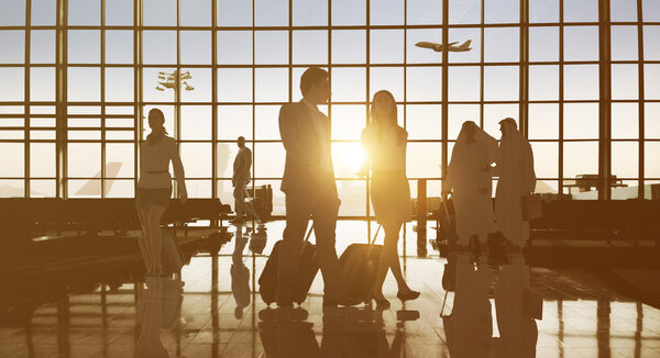 Силуэты бизнес-группы
