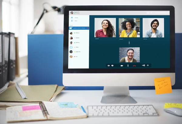 Video Chat call — Stock Photo, Image