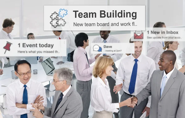 협업, 기업의 팀워크 개념 — 스톡 사진