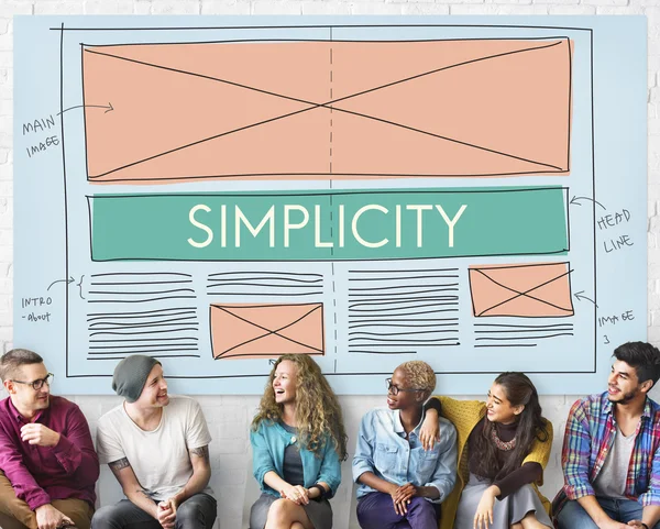 Diversidade pessoas e simplicidade — Fotografia de Stock