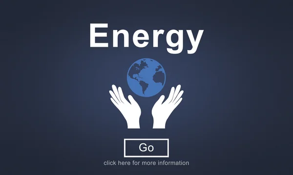 Modelo com conceito de energia — Fotografia de Stock