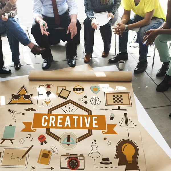 insanlar yaratıcı poster üzerinde