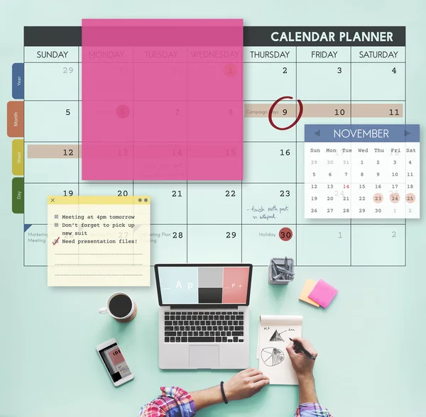 Planner Organixer Concept — Stock Photo, Image