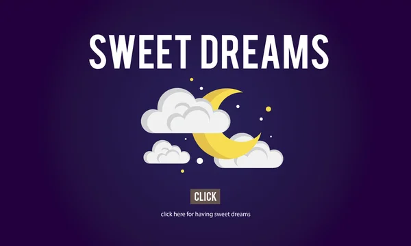 Template with sweet dream concept — Stock Photo, Image