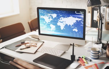 Global Binary Code Digits 