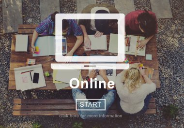 Çevrimiçi ağ sosyal medya paylaşım