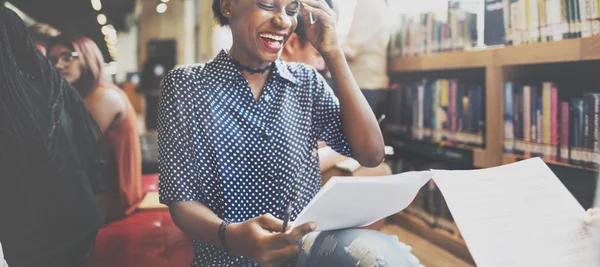 Happy student girl — Stock Photo, Image