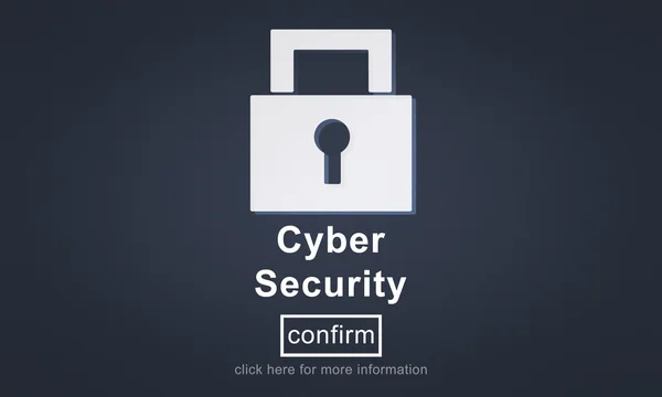 Vorlage mit Cyber-Sicherheitskonzept — Stockfoto