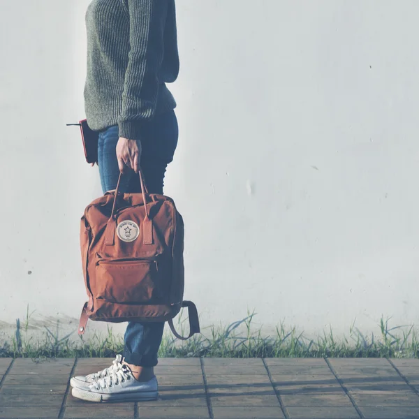 Hipster mujer viajando — Foto de Stock