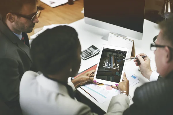 Concepto de reunión de equipo empresarial — Foto de Stock