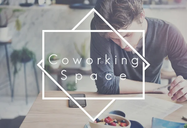 Coworking space-konsept – stockfoto