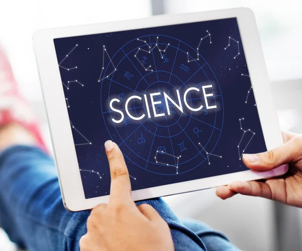 과학 디지털 태블릿 — 스톡 사진