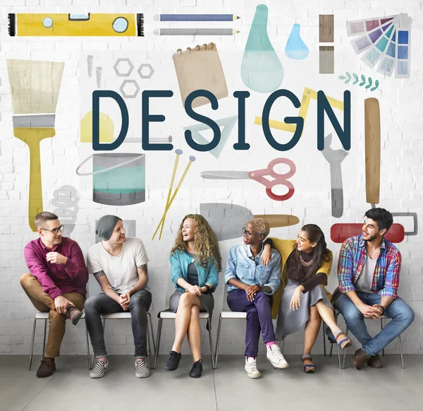 Diversity people and design — Stock Photo, Image