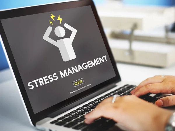 Conceito de gestão do stress — Fotografia de Stock