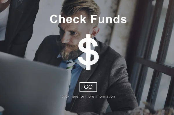 Verificar o conceito de fundos — Fotografia de Stock