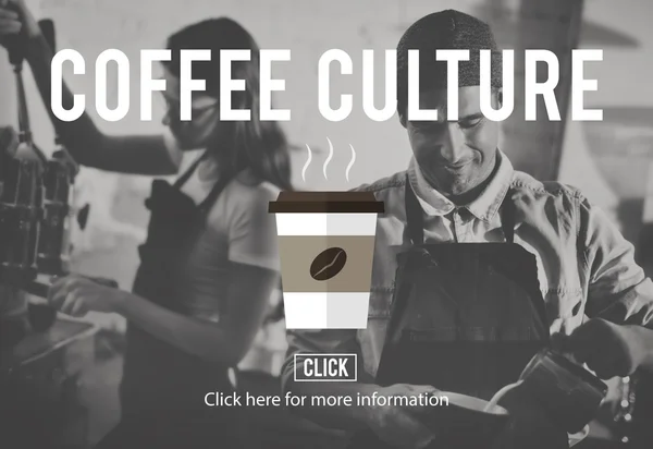 Coffee shop-koncepció — Stock Fotó