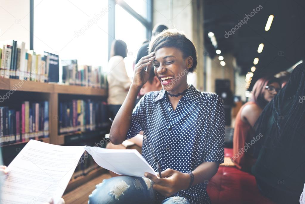 happy student girl