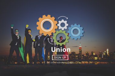 İşadamları süper kahraman kostümleri