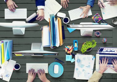 çalışan iş adamları