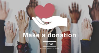 İnsanlar elleriyle arka plan 