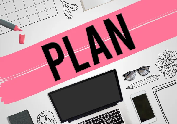 Plan concepto de proyecto — Foto de Stock