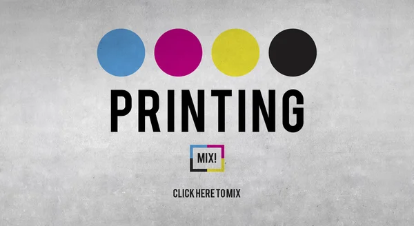 Printing Process, Media Concept — Stock Photo, Image