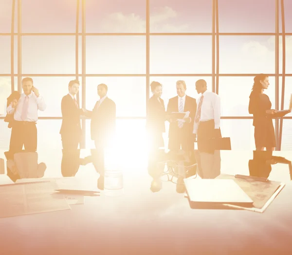 Grupo de empresarios en la reunión — Foto de Stock