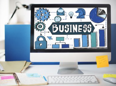 bilgisayar metin üstünde perde ile