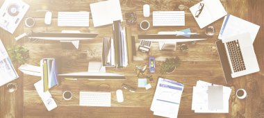 Hiçbir insan ile dağınık Office