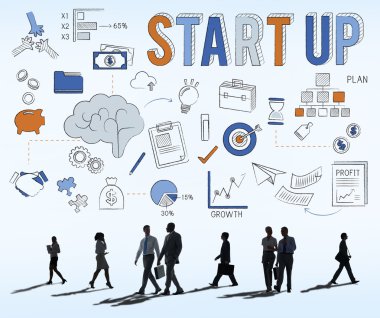 İş grubunun siluetleri