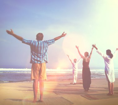 Yoga sınıfı beach tarafından