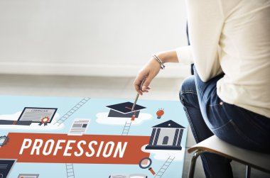 Poster meslek kavramı ile