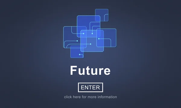 Future Technology, Concept en ligne Internet — Photo