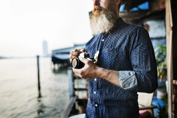 Senior Man with Beard — Stock Photo, Image