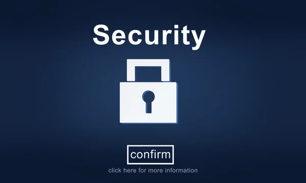 Template with security concept — Stock Photo, Image