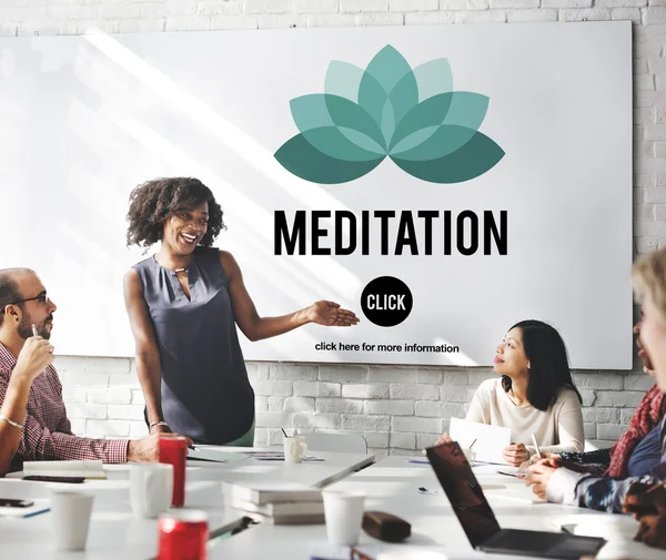 Reunião de negócios com mediação — Fotografia de Stock