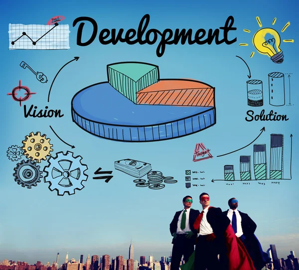 Empresarios y Concepto de Desarrollo —  Fotos de Stock