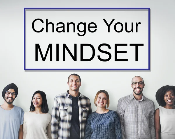 Mångfald människor med mindset — Stockfoto