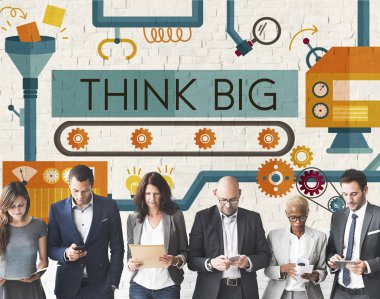 iş adamları iş başında grup