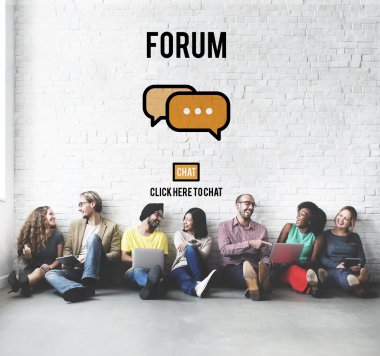 çeşitlilik arkadaş forum ile duvarının yakınında