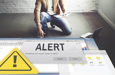 işadamı uyarı ile çalışma