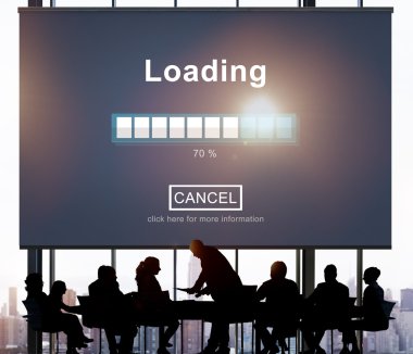 İş grubunun siluetleri