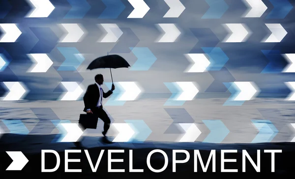 Businessman and Development Concept — Stock Photo, Image