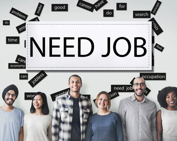 Diversità persone con bisogno di lavoro — Foto Stock