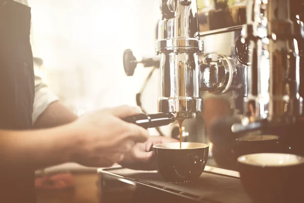 Conceito de Cafeteria Barista — Fotografia de Stock