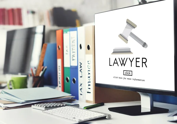 Advogado aconselhamento jurídico — Fotografia de Stock