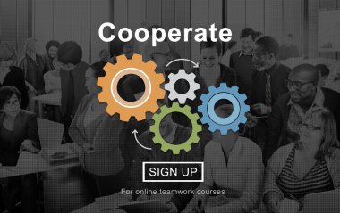 İş ekibi birlikte çalışıyor.