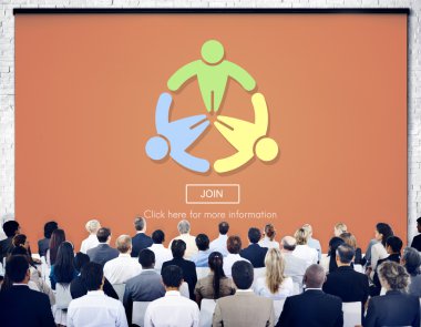 İş adamları kurumsal tartışma sırasında