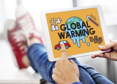 küresel ısınma ile dijital tablet